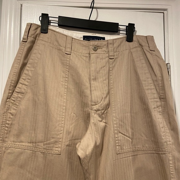 Abercrombie & Fitch Tan Wide Leg Pants - Picture 2 of 9